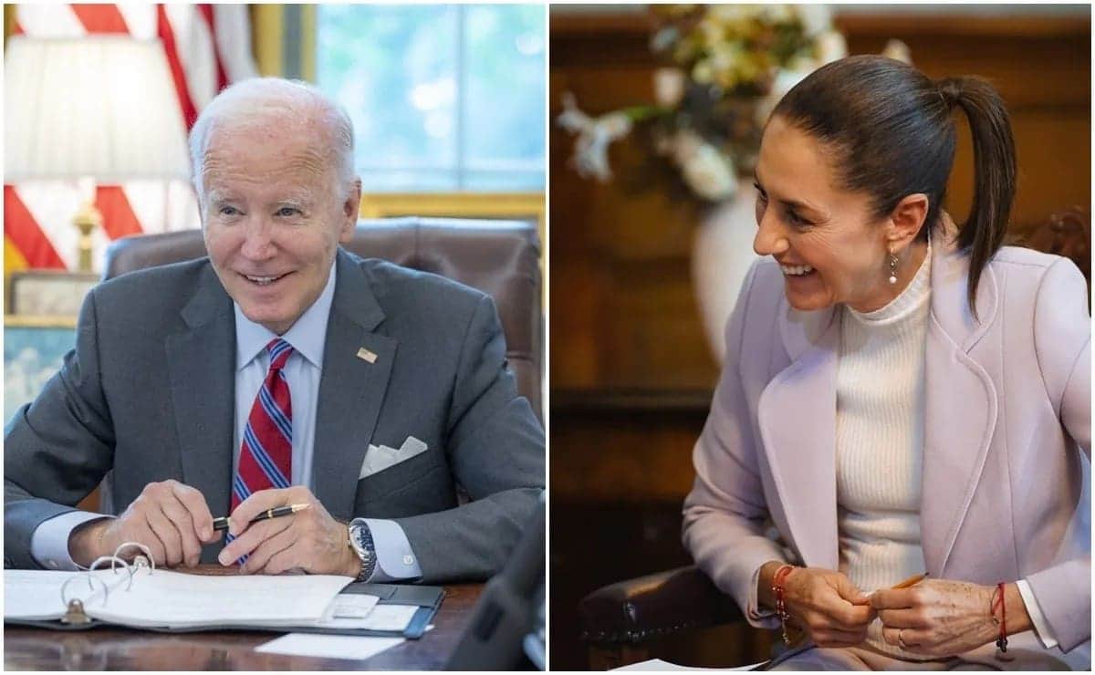 Presidenta Claudia Sheinbaum y Joe Biden se comprometen a fortalecer la relación entre México y Estados Unidos