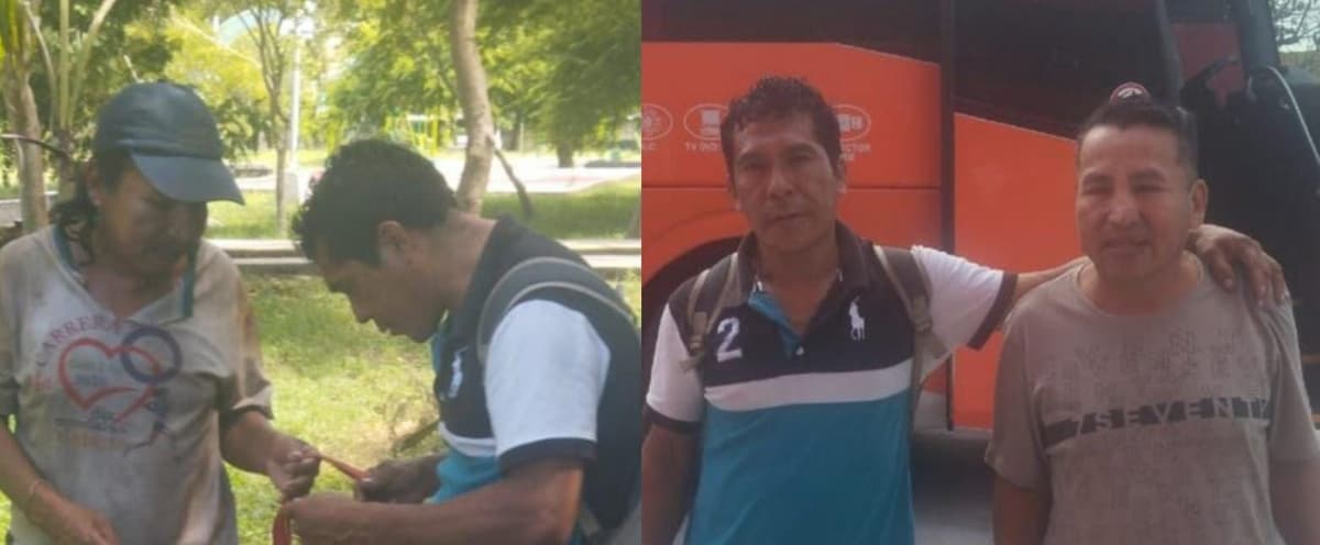 Localizan a tabasqueño que fue buscado 25 años por su familia; vivía en la calle en Cancún