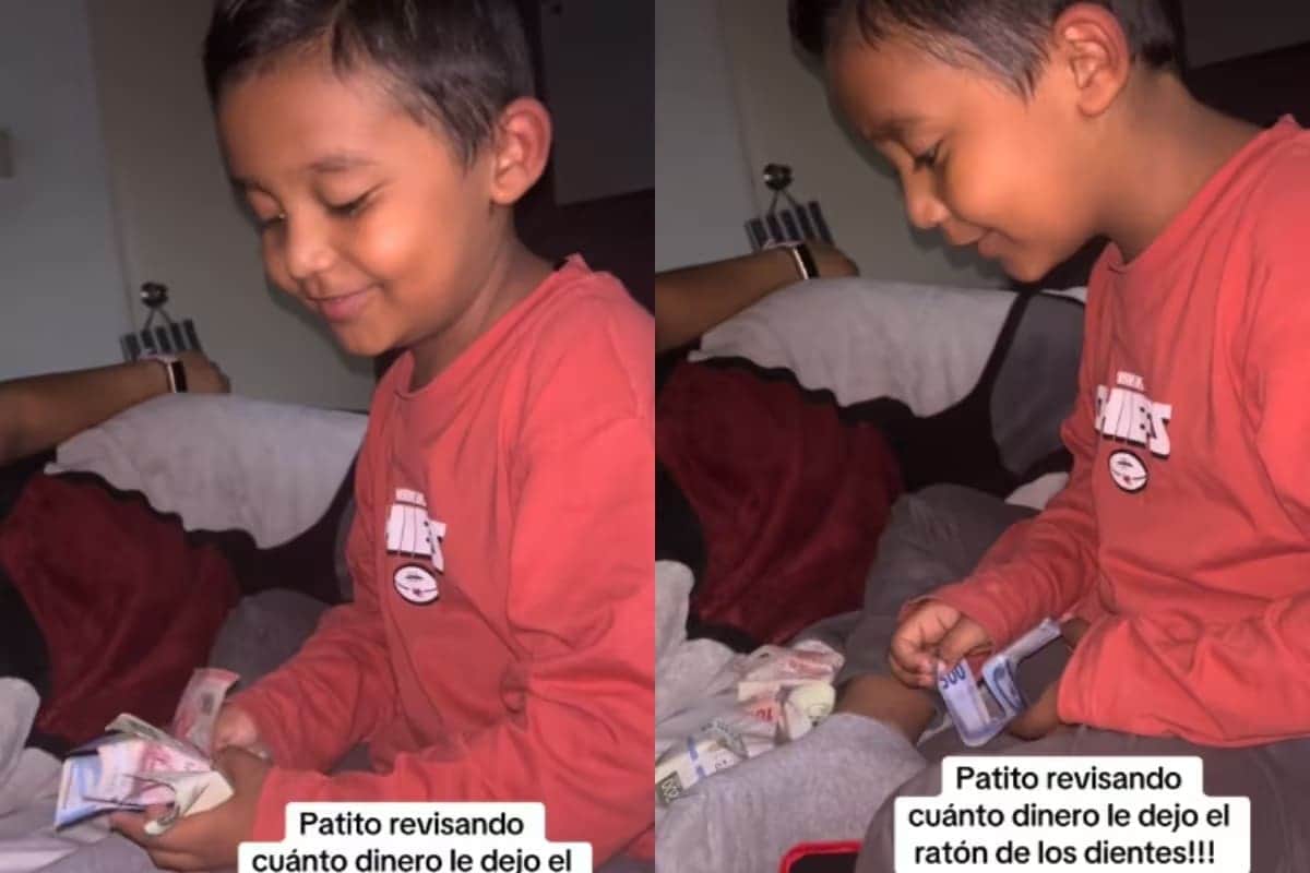 Video: La increíble reacción de un niño que recibió mil pesos del ratón de los dientes