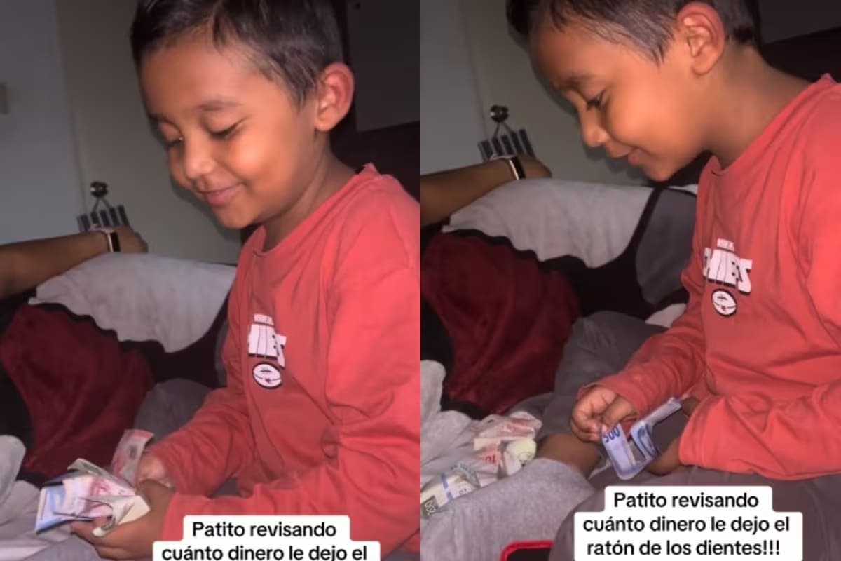 Video: La increíble reacción de un niño que recibió mil pesos del ratón de los dientes