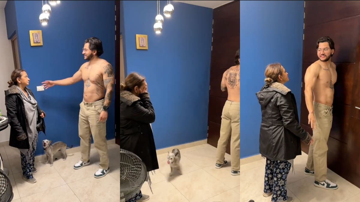 VIDEO: Joven le enseña su nuevo tatuaje a su madre y ella explota de coraje