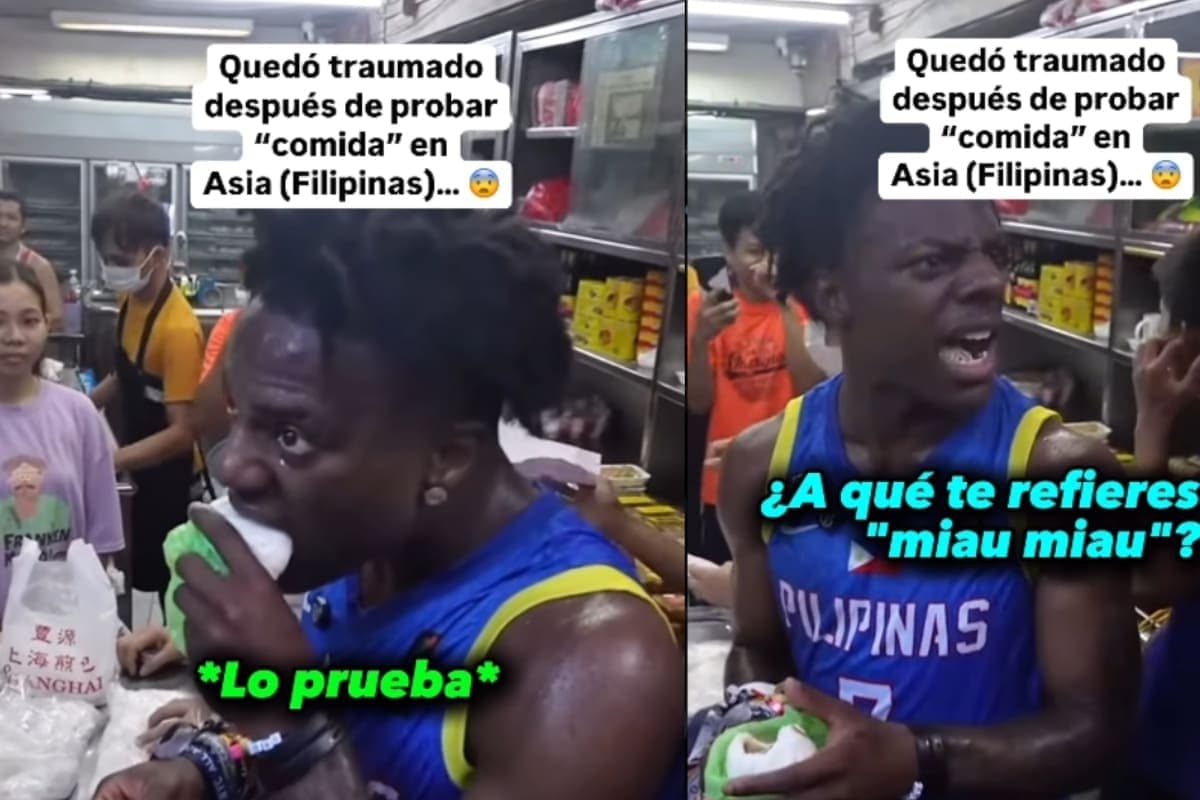 VIDEO: Joven se asusta después de asistir a un restaurante filipino donde todos empezaron a maullar