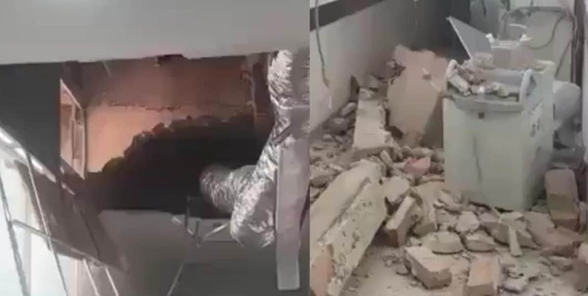 Video: No es Dinamarca; se cae un techo en un IMSS de Jalisco