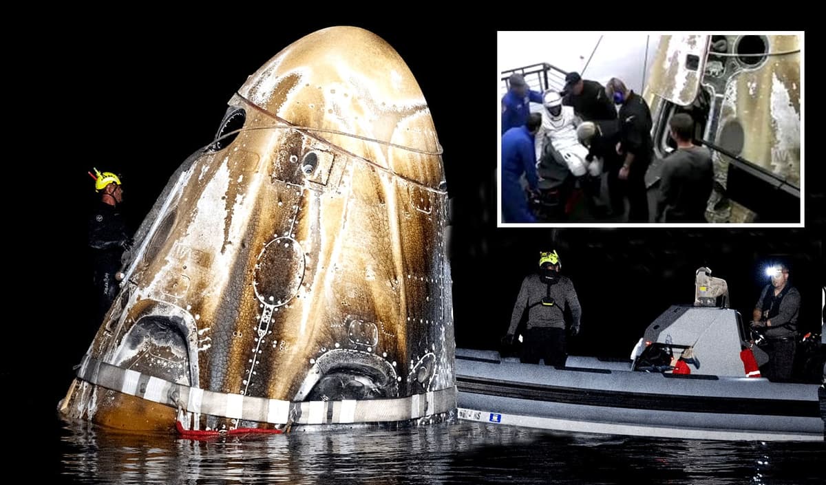 Hospitalizan a astronauta que amarizó en Florida tras meses de estar en el espacio