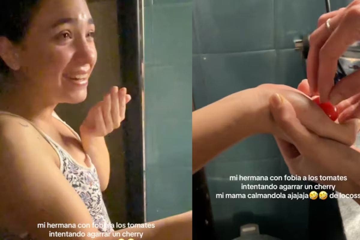 VIDEO: Joven sorprende en redes al tenerle una enorme fobia a los tomates