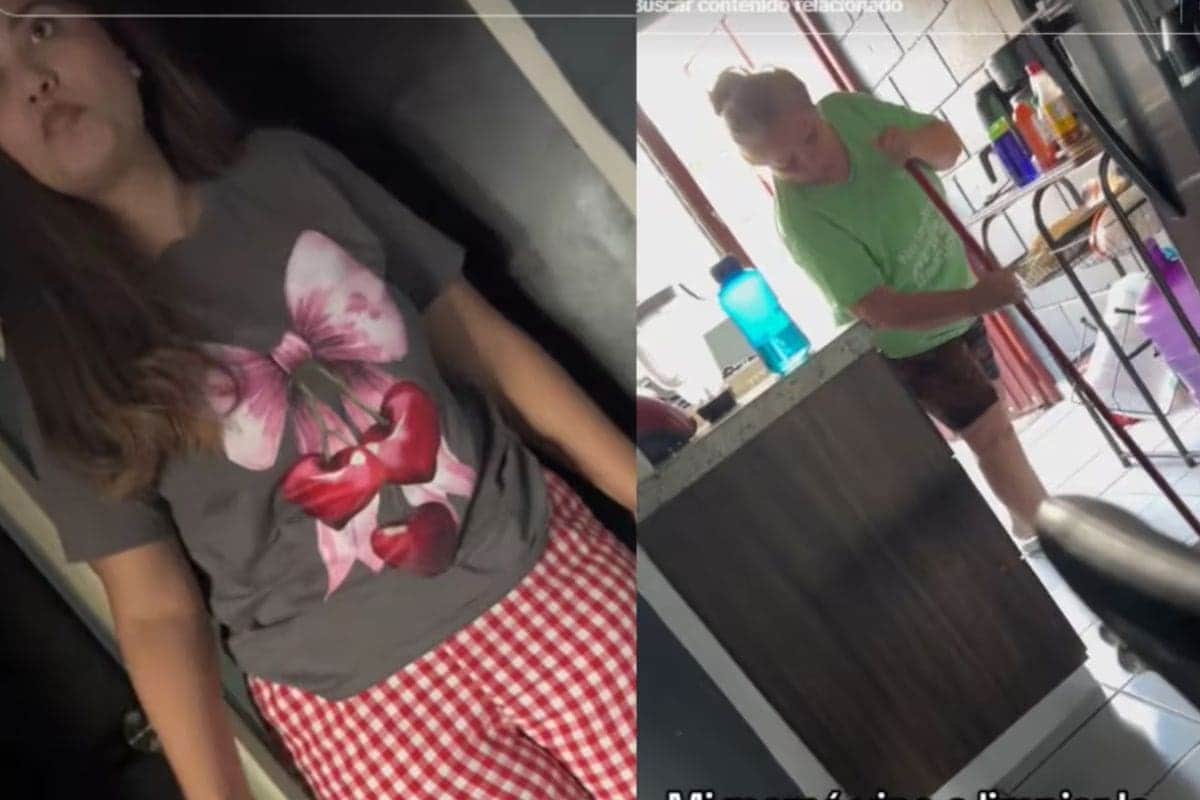 VIDEO: Hombre le habla a su madre para que limpie la casa porque su esposa no lo hace