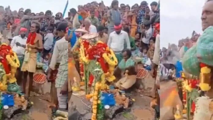 Video: Sacerdote hindú asegura a creyentes que puede volar y muere tras lanzarse de una montaña