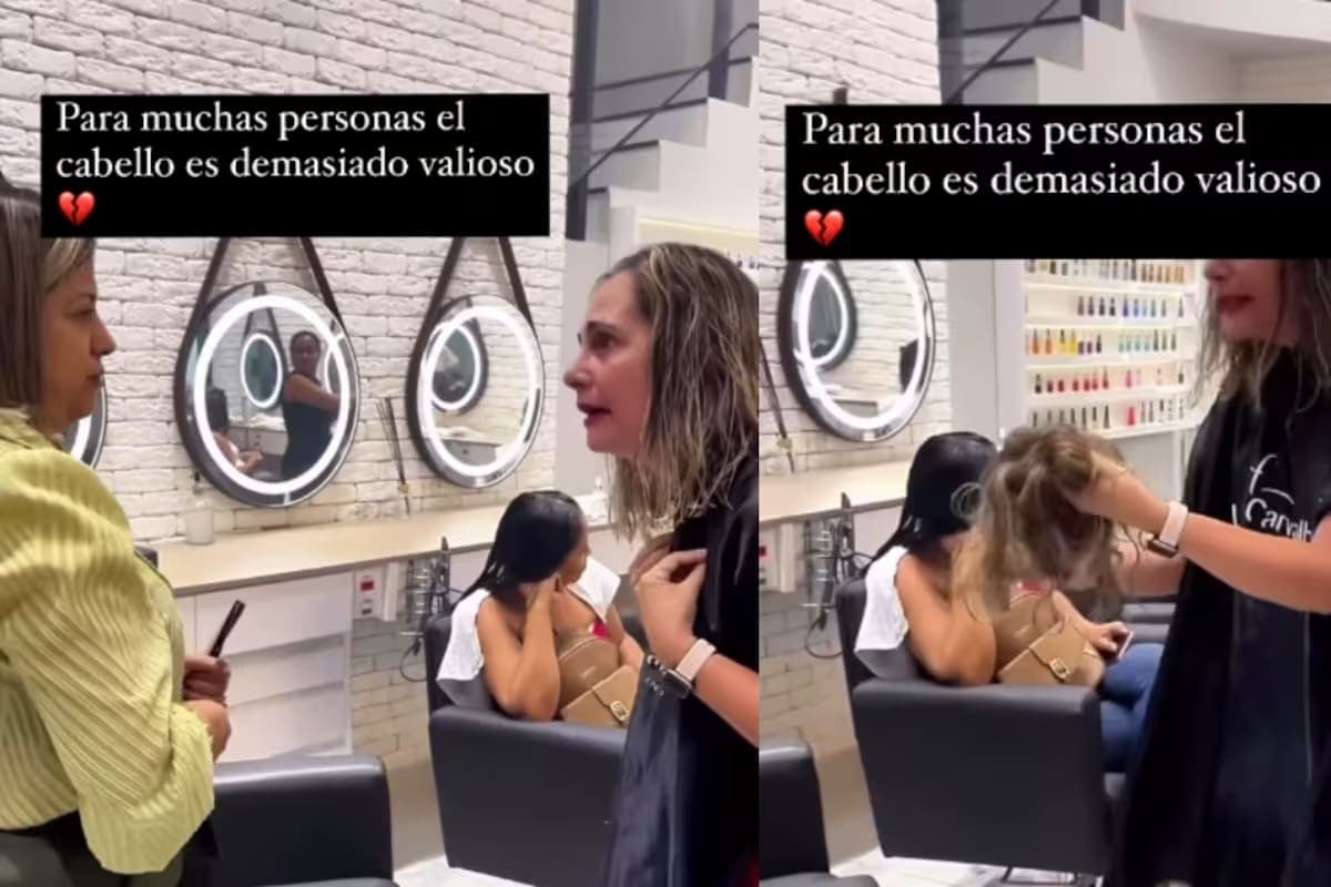VIDEO: Mujer se vuelve viral por hacer un escándalo después de que estilistas le destrozaran su cabello