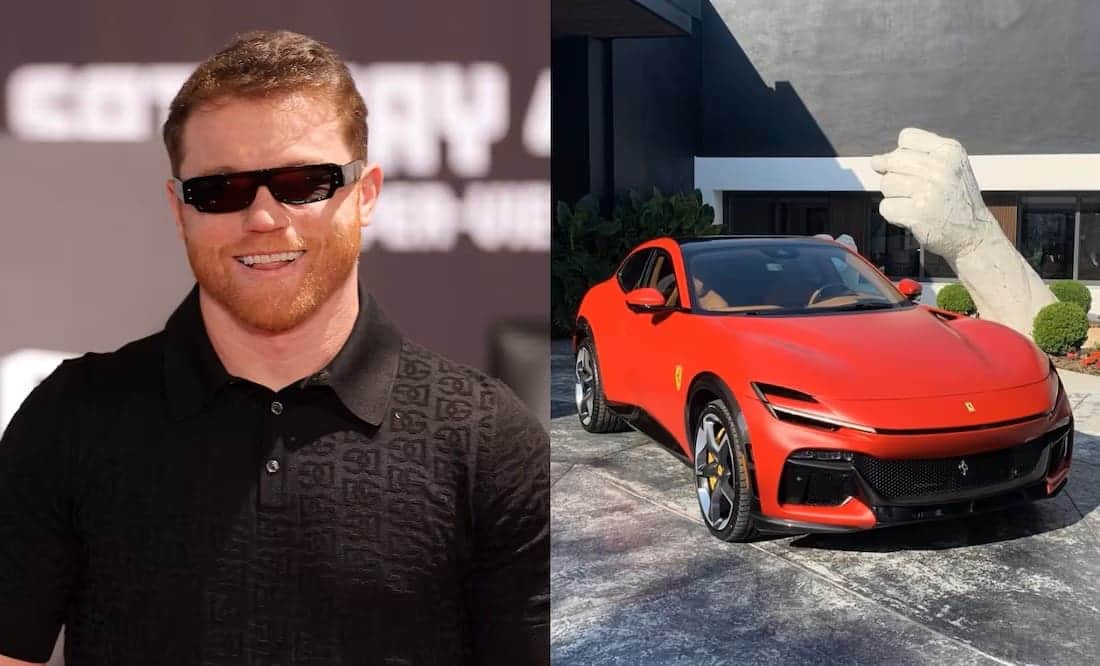 Video: ‘Canelo’ Álvarez presume su millonaria colección de autos Ferrari
