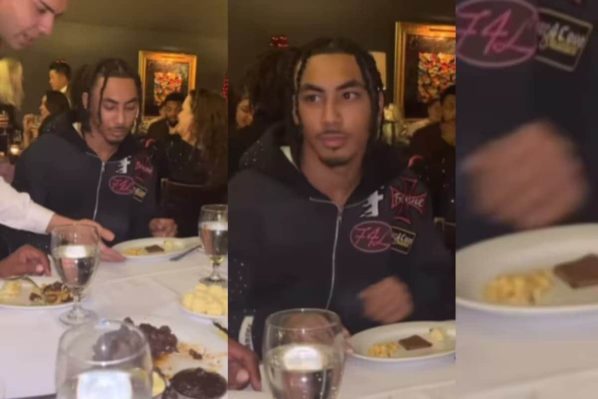 VIDEO: Joven se vuelve viral por su reacción al ver la diminuta porción de comida que le sirvieron en un restaurante 5 estrellas