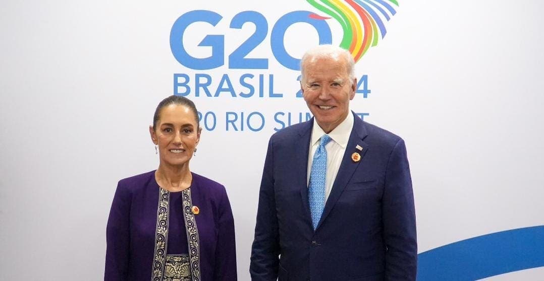 Claudia Sheinbaum se reúne con autoridades de EU, Canadá, China y Francia en cumbre del G20