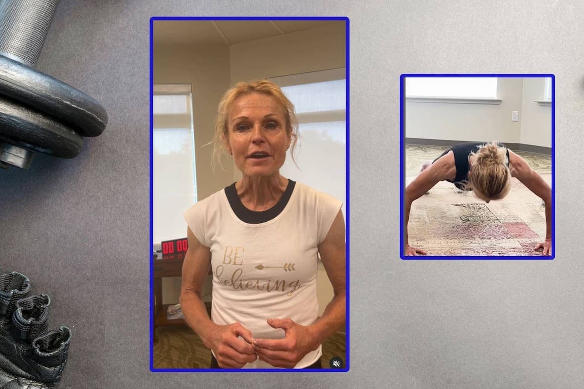 VIDEO: Abuela de 59 años se vuelve viral por hacer mil 575 flexiones