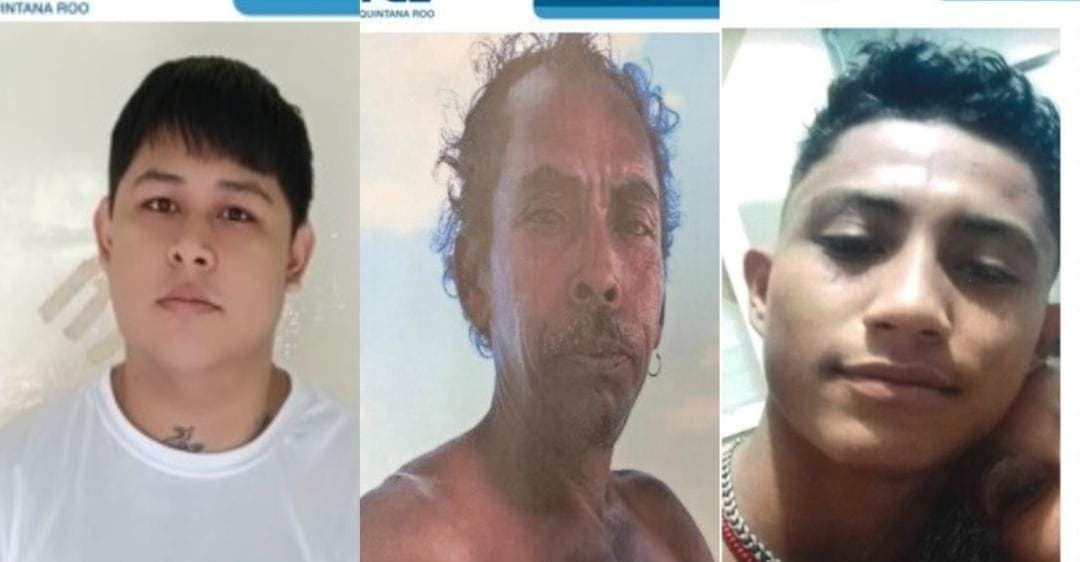 Buscan a tres hombres desaparecidos en Cancún, Bacalar y Felipe Carrillo Puerto