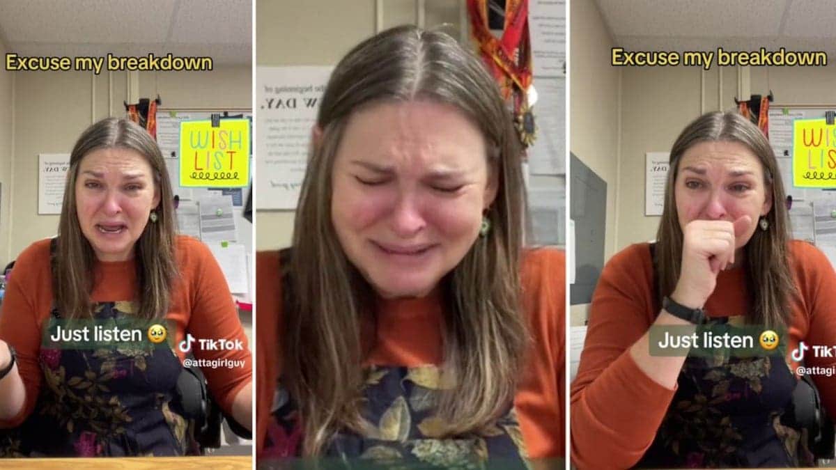 VIDEO: Profesora llora al leer los deseos de Navidad de sus alumnos