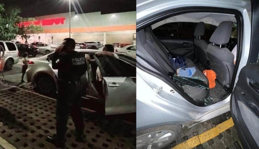 Reportan varios cristalazos a autos en el estacionamiento de Home Depot de Playa del Carmen