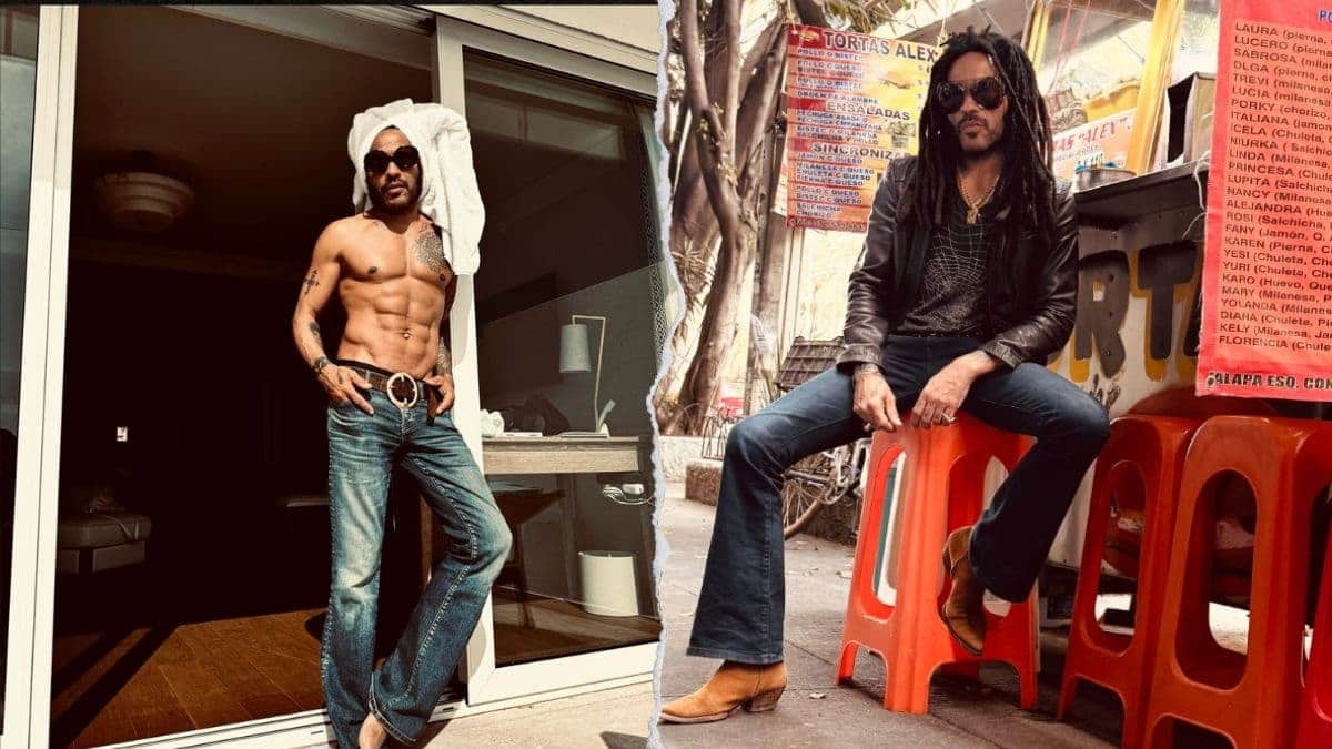 Lenny Kravitz comparte foto en un puesto de tortas horas antes de concierto en México