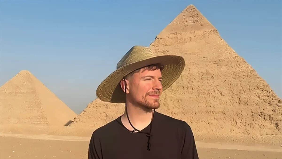 MrBeast renta las pirámides de Egipto para su próximo video de YouTube