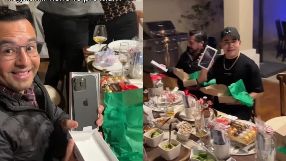 Video: Jefa regala iPhone 16 Pro Max a todos sus empleados en la posada de Navidad