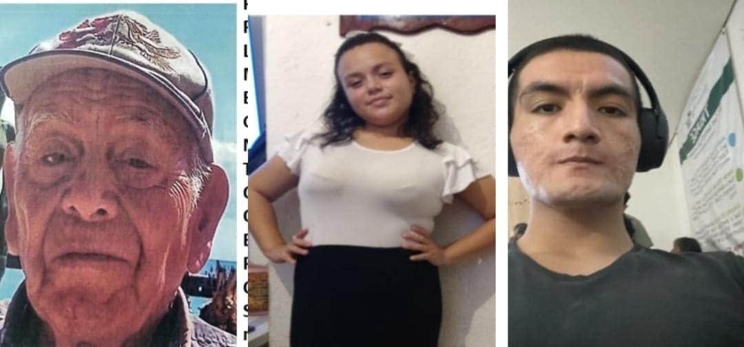 Buscan a una menor y a dos sujetos reportados como desaparecidos en Quintana Roo