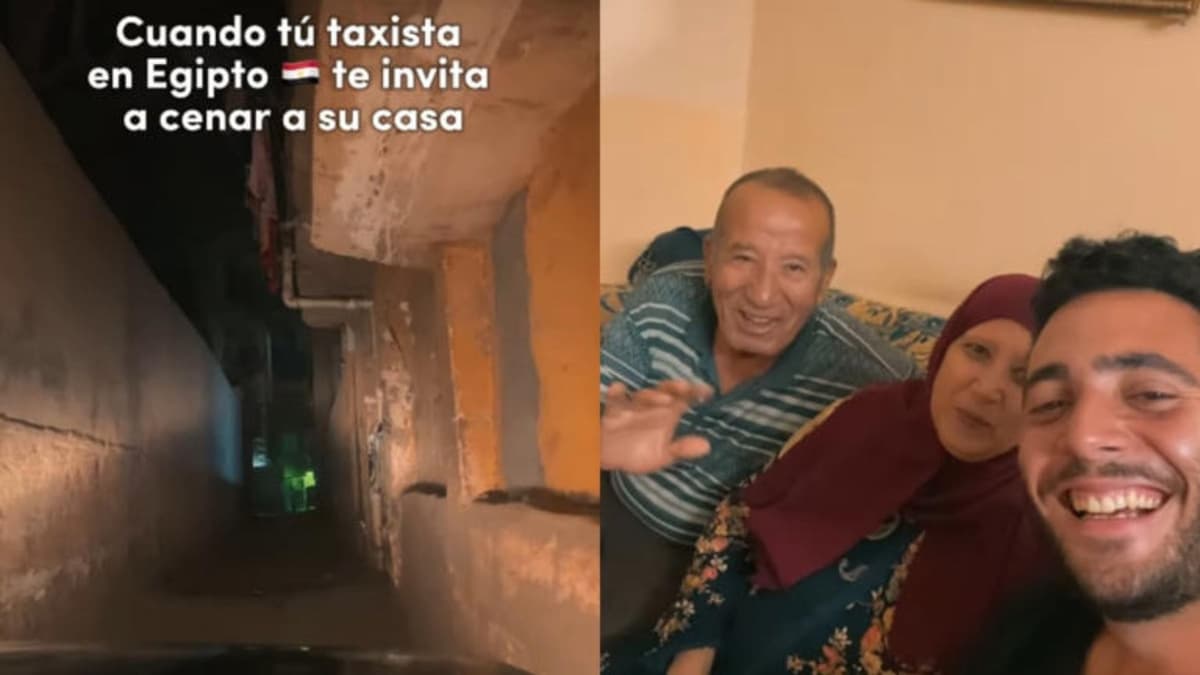 Video: Turista mexicano prueba comida típica de Egipto; taxista lo invitó a cenar a su casa