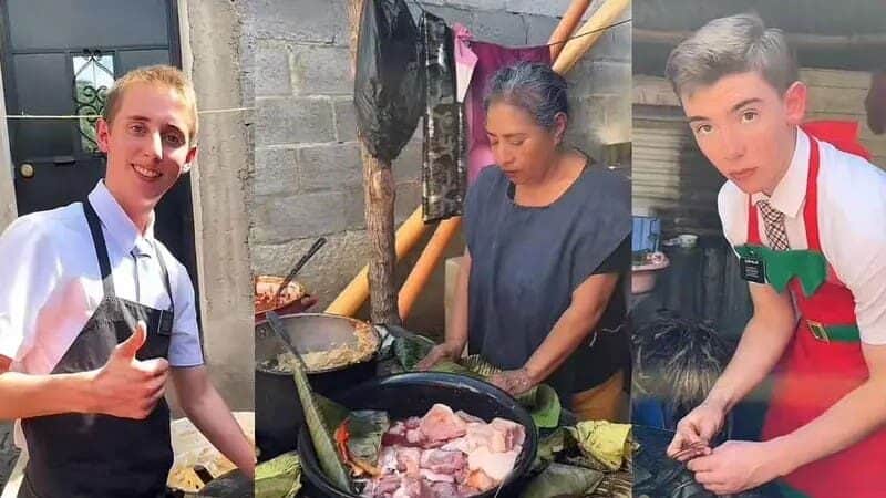 Video: Se viraliza momento en que mamá mexicana pone a hacer tamales a jóvenes mormones