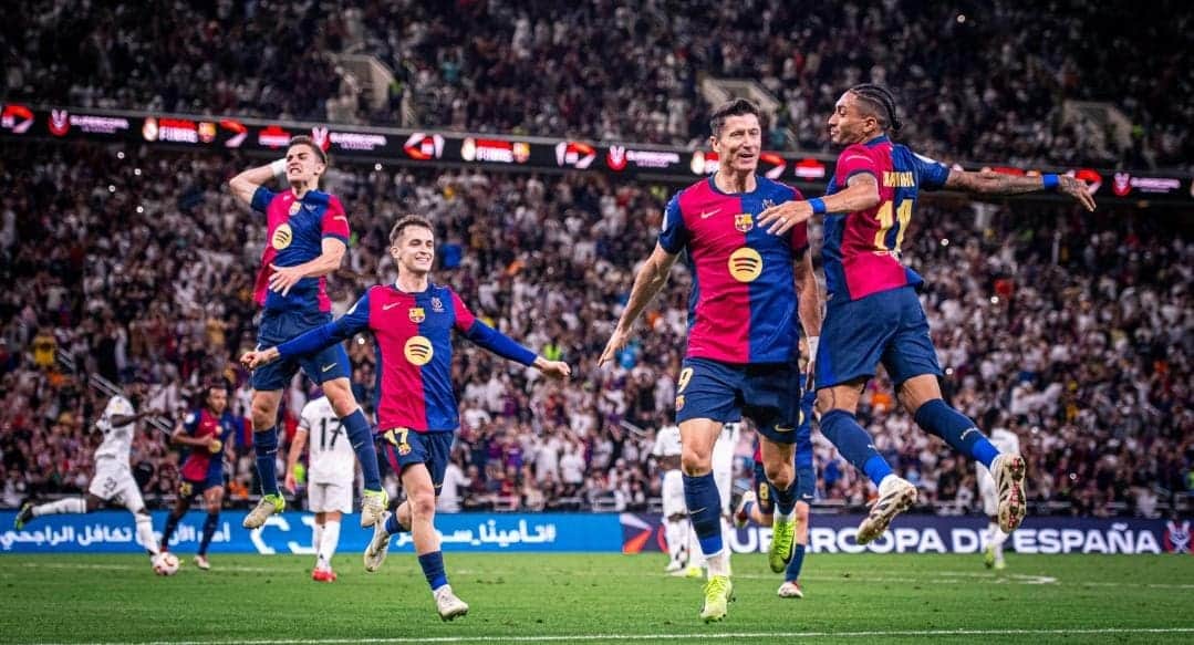 Video: Barcelona golea 5-2 al Real Madrid en la final de la Supercopa de España
