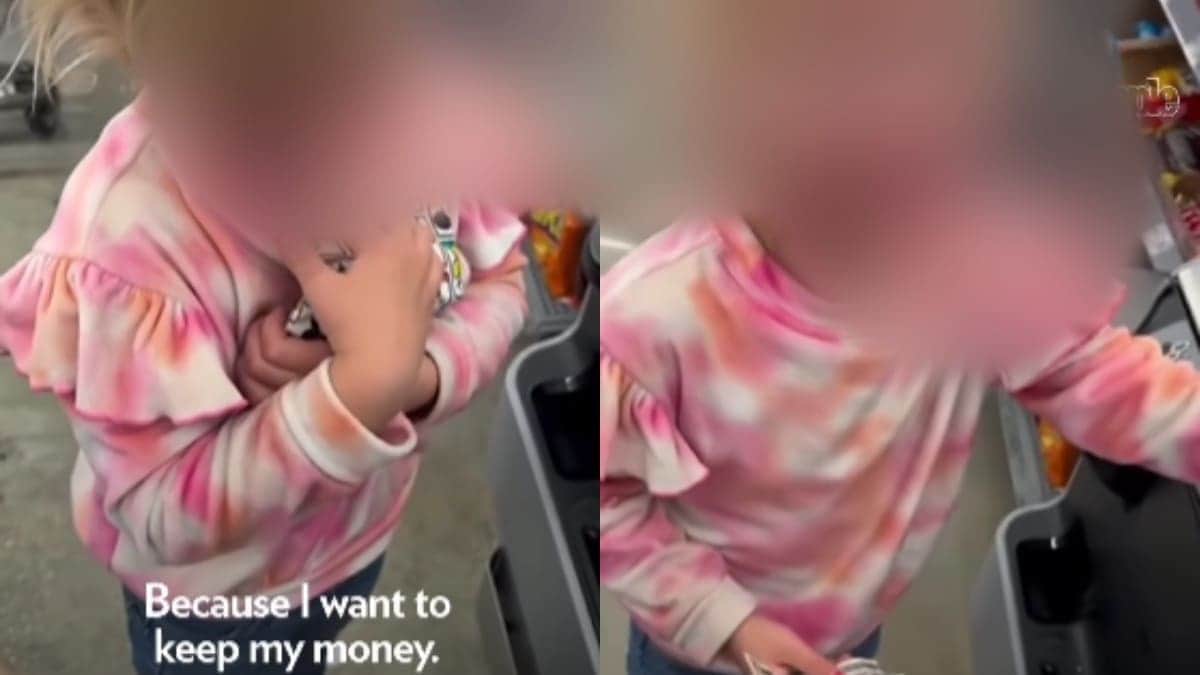 VIDEO: Niña se vuelve viral tras llorar por querer comprar cosas sin gastar su dinero