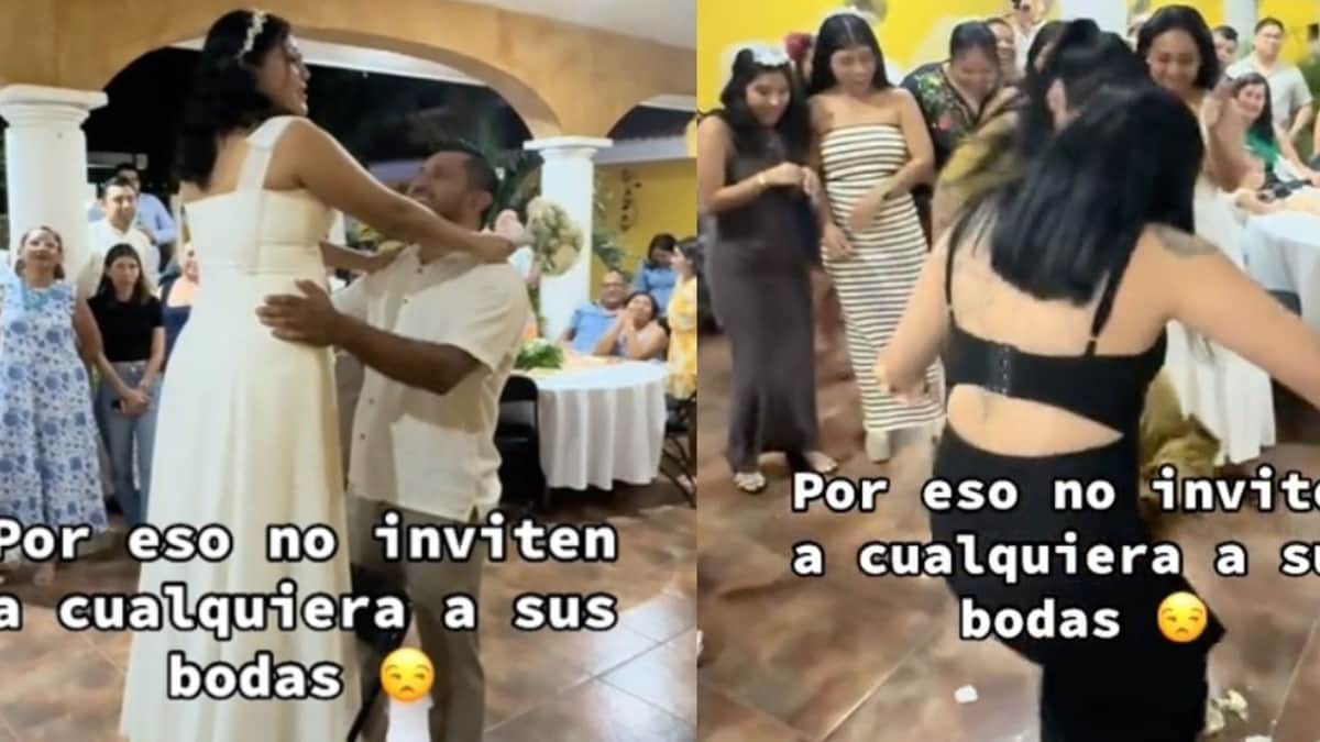 VIDEO: Invitadas se ganan el ramo de la novia y lo pisotean frente a ella