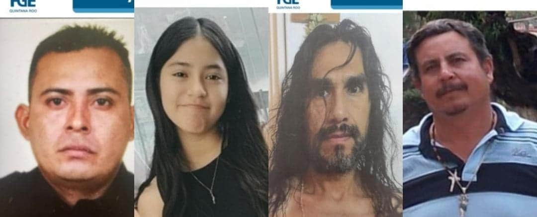 Buscan a tres hombres y una menor desaparecidos en Quintana Roo