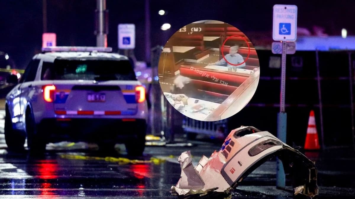 VIDEO: Hombre es herido por escombro de accidente de avión en Filadelfia