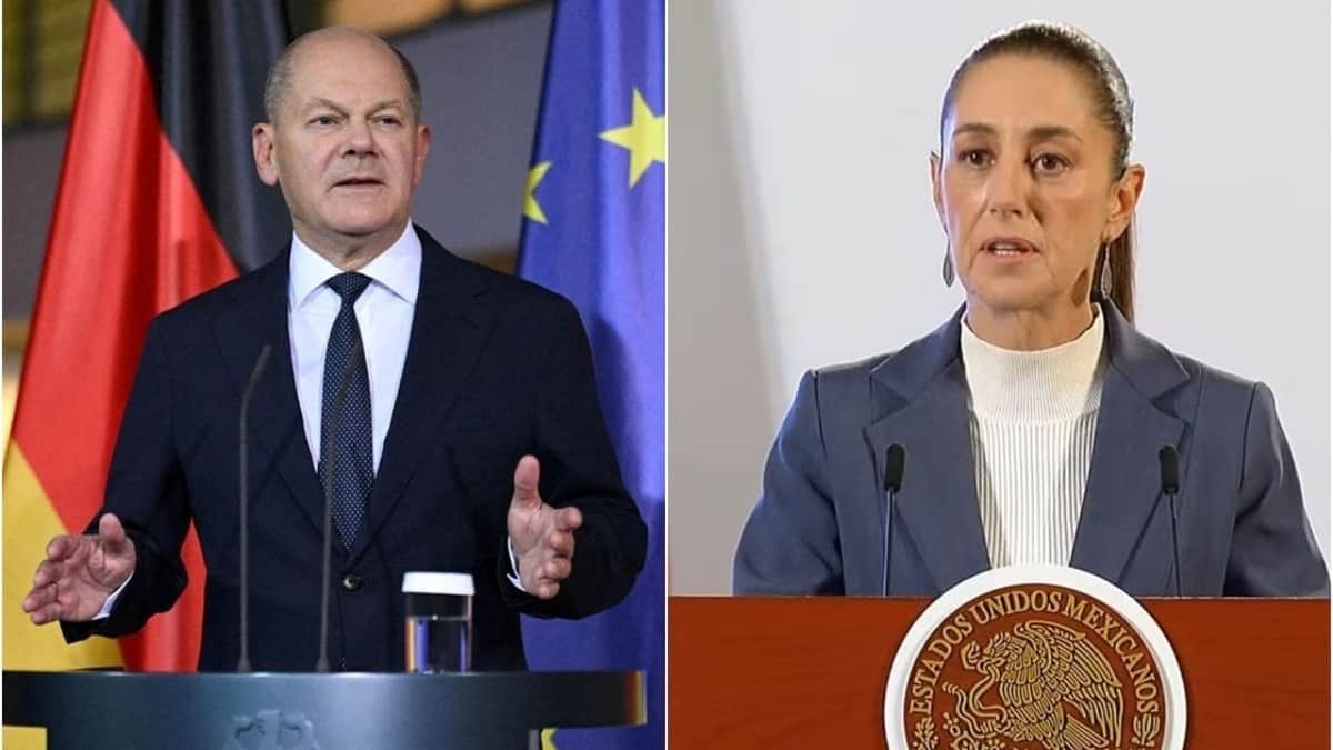 VIDEO: Canciller de Alemania elogia a Claudia Sheinbaum por su actuación ante aranceles de Trump