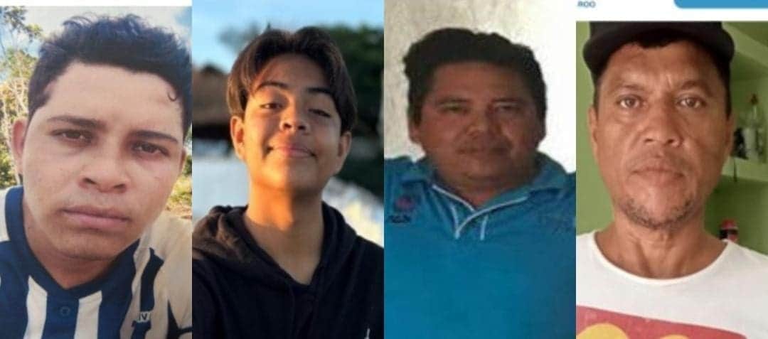 Activan fichas de búsqueda de tres hombres y un menor desaparecidos en Quintana Roo