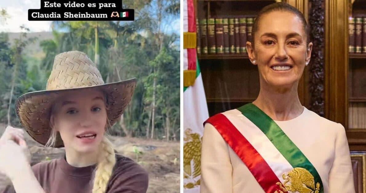 VIDEO: Influencer de Rusia que vive en México pide a Claudia Sheinbaum que le otorgue su naturalización como regalo de cumpleaños