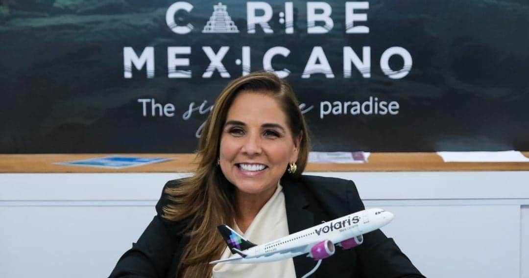Anuncia Mara Lezama ruta aérea de Volaris de San José, Costa Rica a Tulum desde el 1 de julio