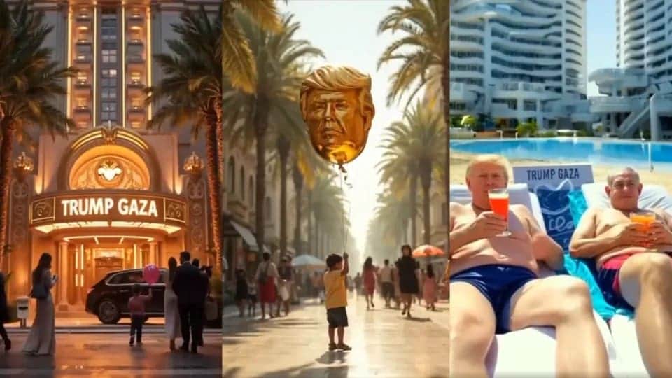 Donald Trump difunde un video con IA que recrea su proyecto en Gaza