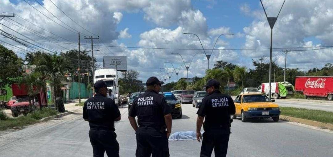 Sujeto muere atropellado en la Portillo de Cancún; aseguran que venía huyendo