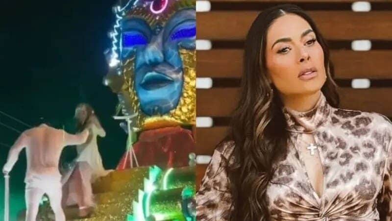 Video: Galilea Montijo protagoniza aparatosa caída durante el Carnaval de Mazatlán