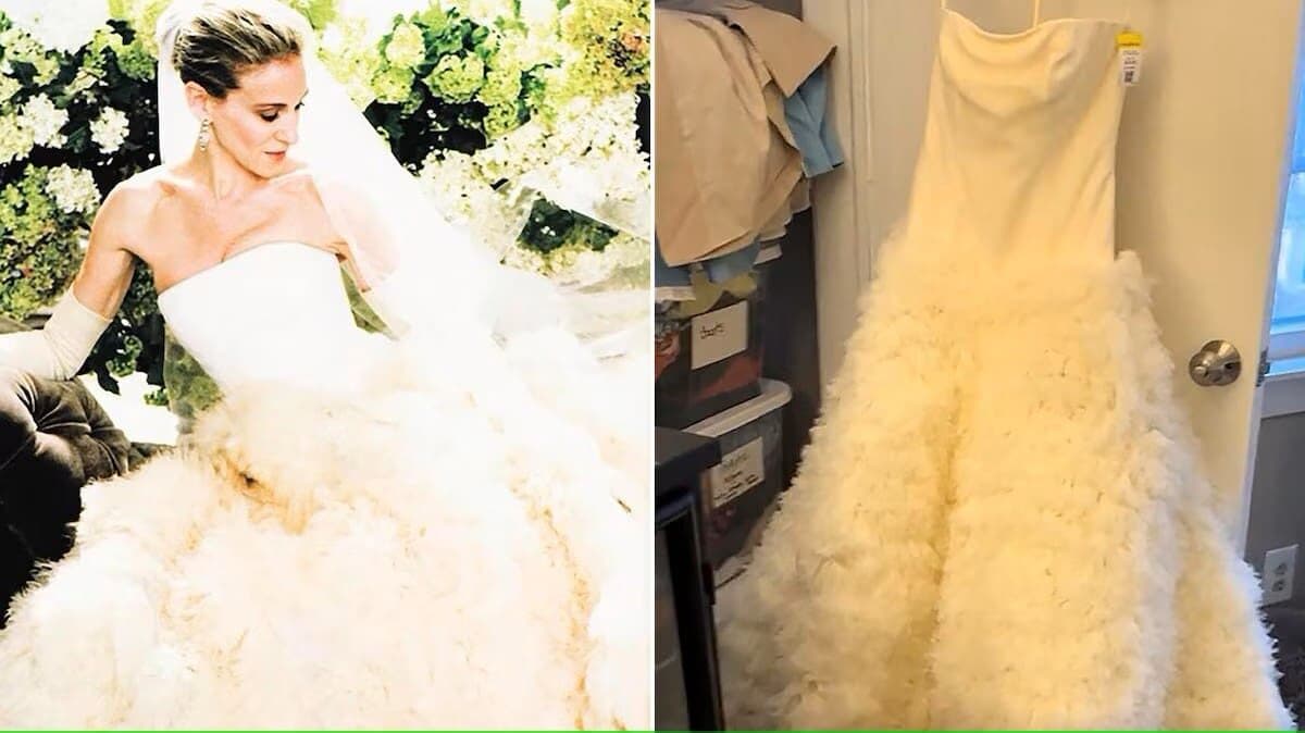 Compran el vestido de novia de Carrie Bradshaw de ‘Sex and the City’ en tienda de segunda mano por 19 dólares
