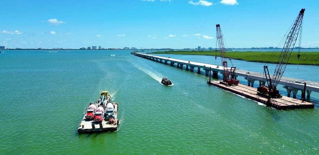 Anuncia Mara Lezama que Puente Nichupté de Cancún lleva un avance del 74.60%