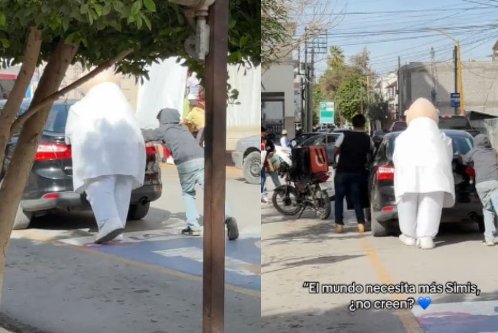 VIDEO: Captan a Dr. Simi ayudando a un conductor con su coche descompuesto