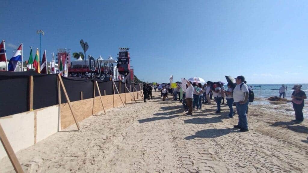 Manifestación de profesores en Playa del Carmen fue pacífica, revela Luis Herrera Quiam
