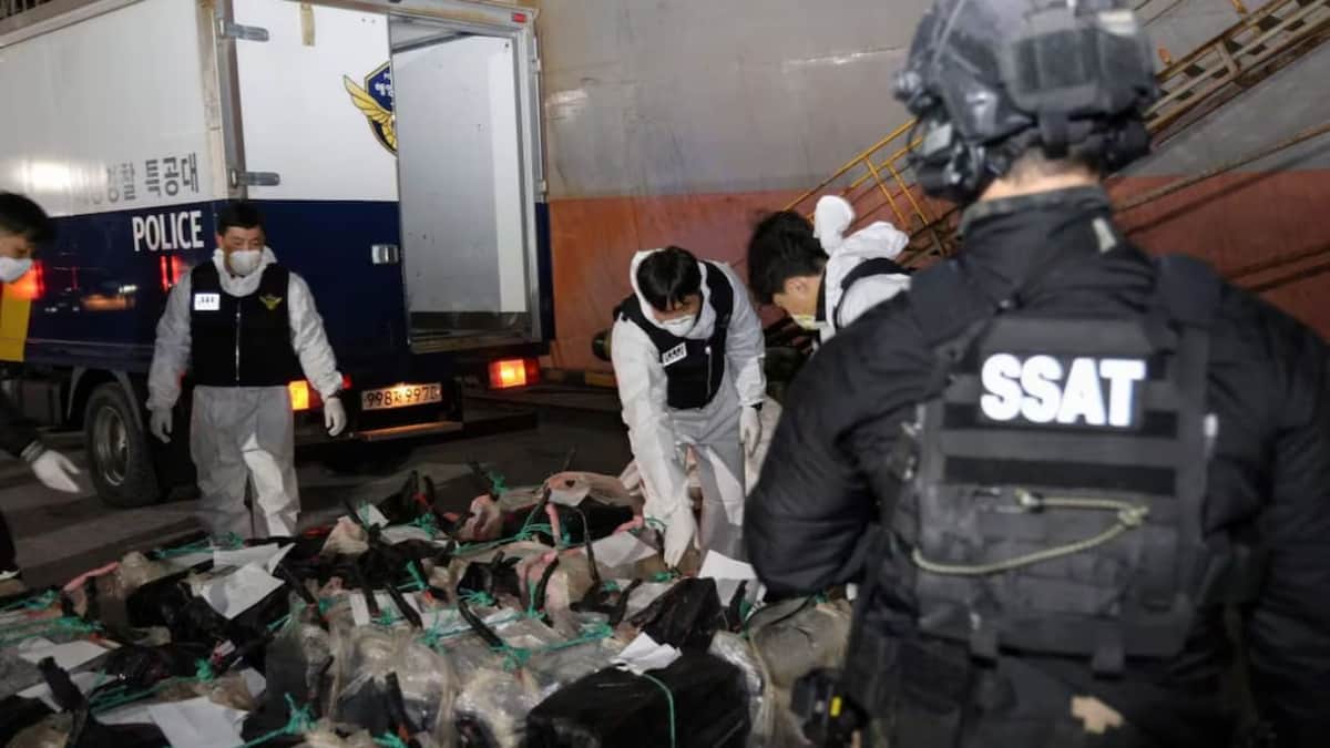 Buque que salió de México es incautado con dos toneladas de cocaína en Corea del Sur, el mayor decomiso de droga en dicho país