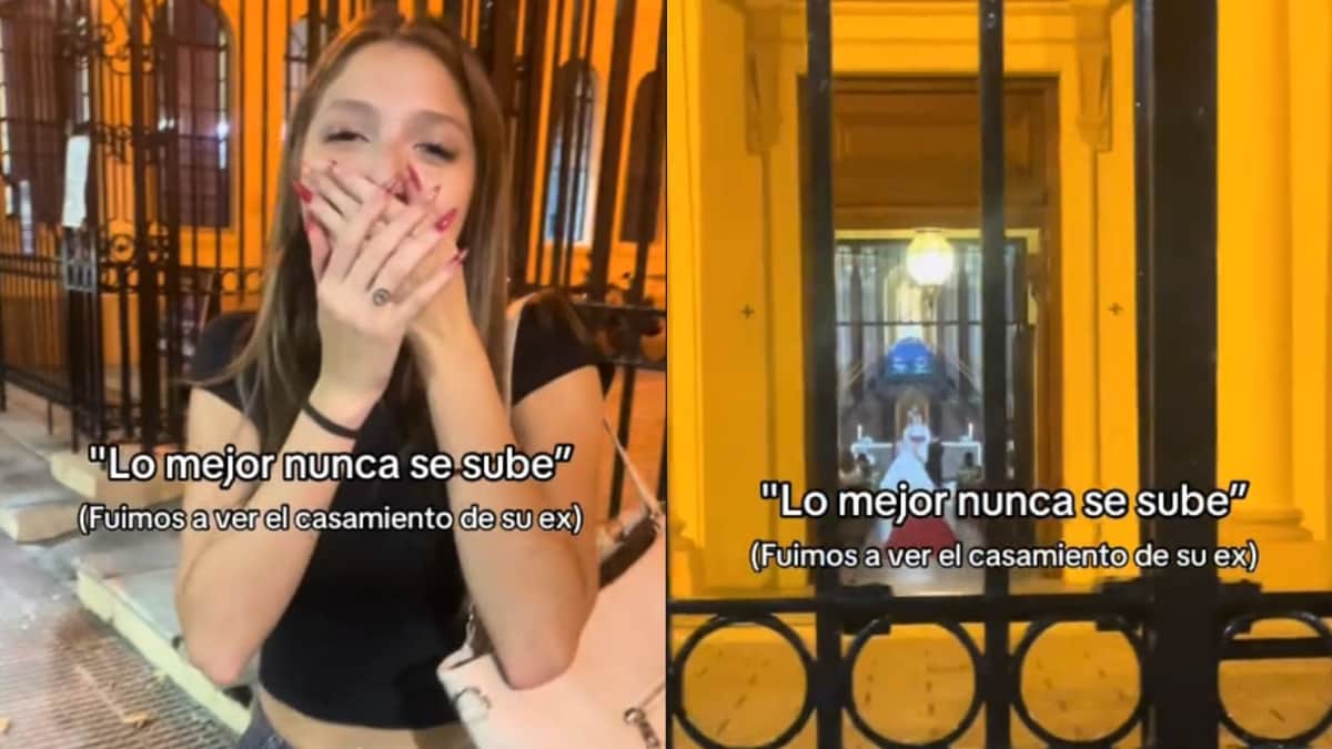 Video: Joven se queda fuera de la iglesia viendo como su ex se casaba con otra persona