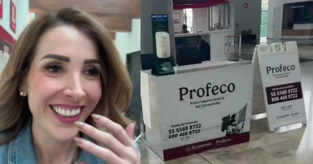 Denuncia Azucena Uresti que perdió vuelo en AIFA y exhibe a titular de Profeco que la llamó mentirosa