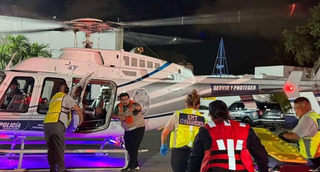 Helicóptero de Playa del Carmen adquirido por gobierno de Estefanía Mercado comienza a salvar vidas