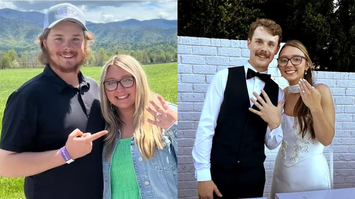 Pareja perdió 45 kilos antes de su boda en Estados Unidos y los invitados casi no los reconocen