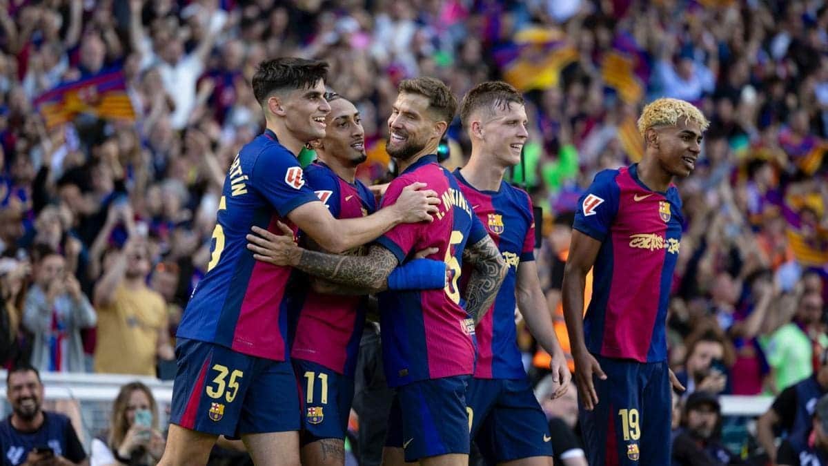FC Barcelona gana ante el Espanyol y se corona campeón de España