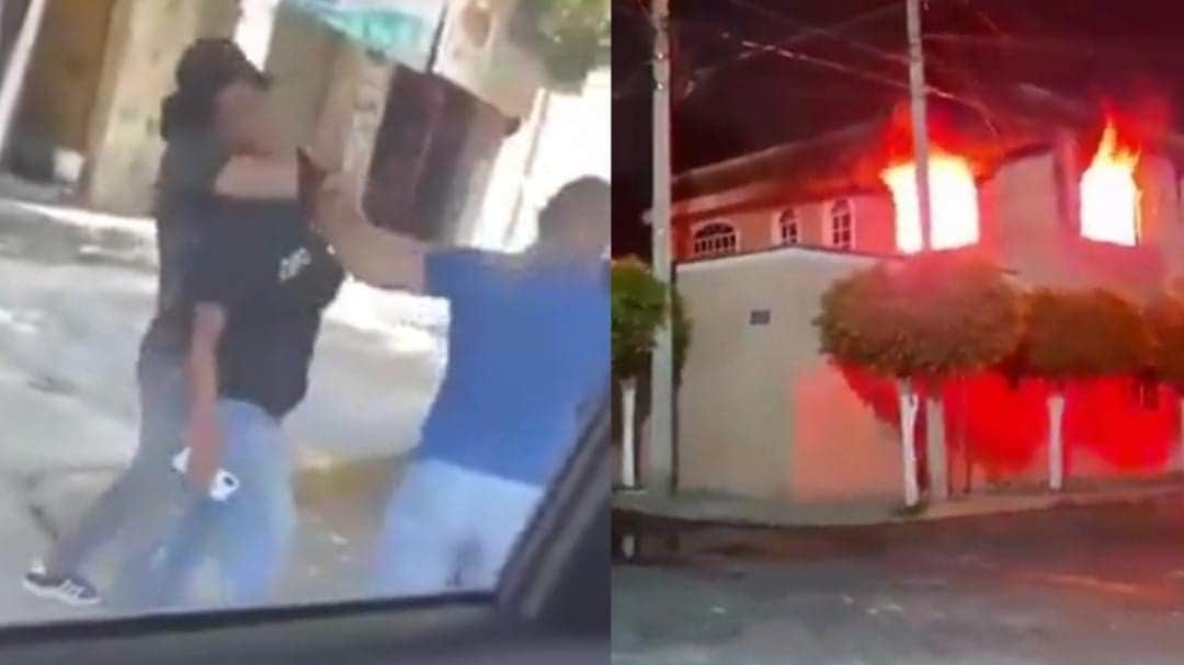 Video: Padre e hijo agreden a vendedor de fruta en Tehuacán, Puebla; vecinos intentan lincharlos