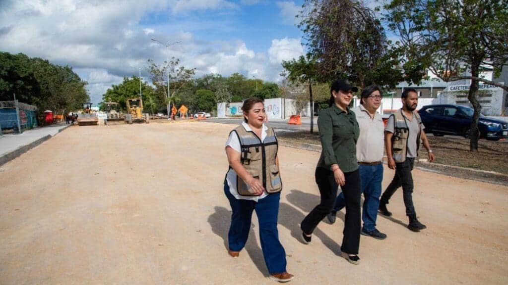 Gobierno de Estefanía Mercado avanza con fuerza en la repavimentación de Playa del Carmen con inversión histórica