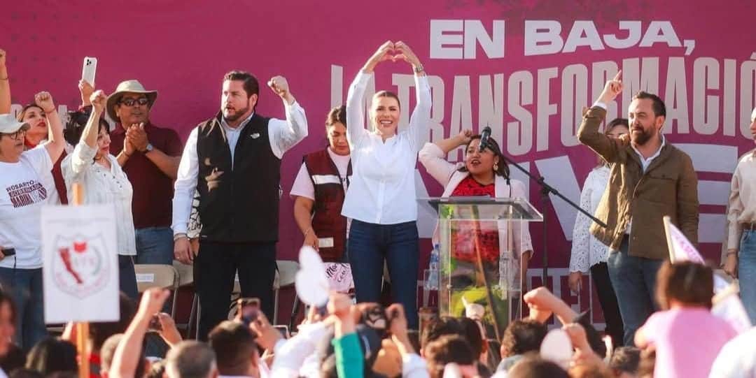 Critican a Morena por "evento espontáneo" en apoyo a Marina del Pilar, gobernadora de Baja California